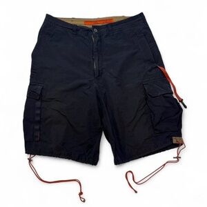 Men’s Vintage Paratrooper Abercrombie & Fitch Dark Blue Cargo Oversized Shorts M
